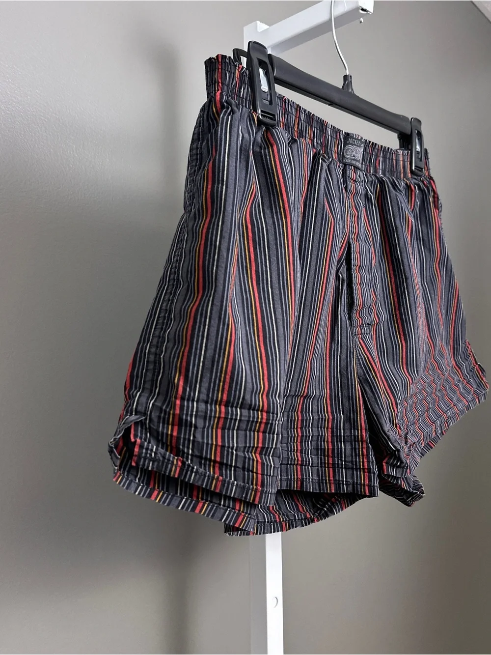 Vintage Jockey USA Originals Boxer Shorts Size Medium 100% Cotton Striped Mens